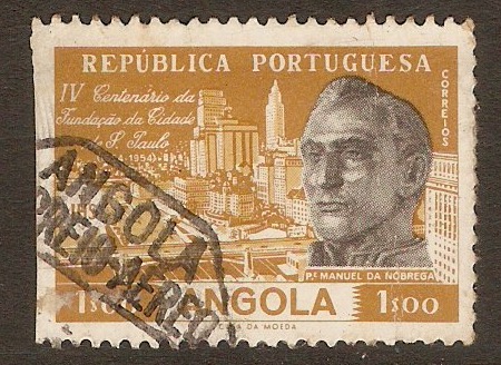 Angola 1954 1E Sao Paulo Anniversary. SG508.